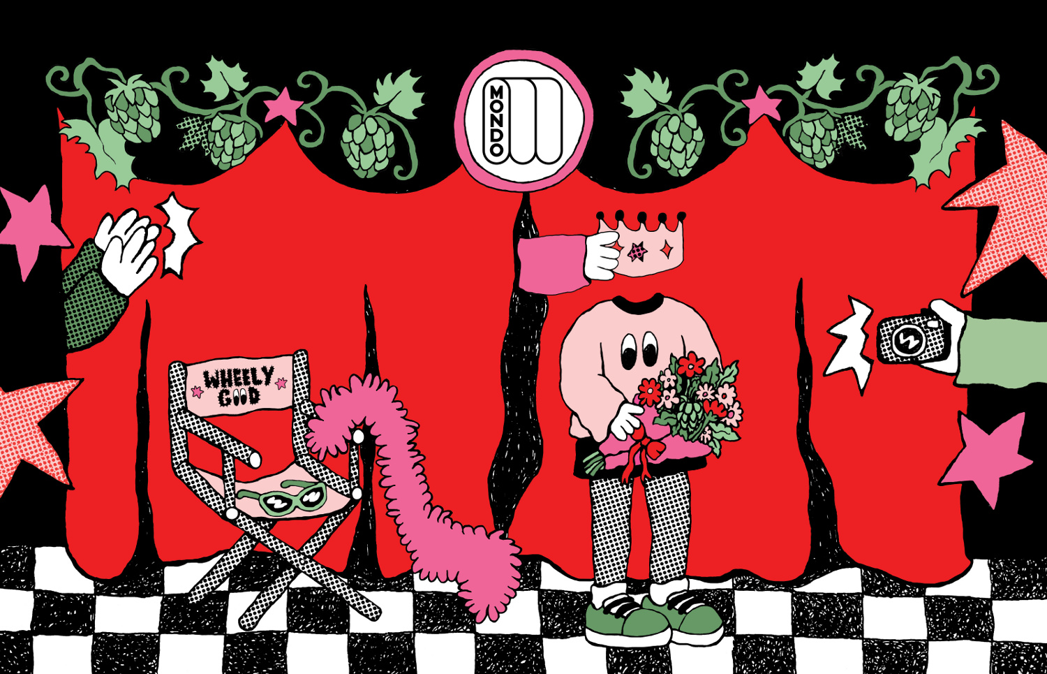 Mondo Brewing Drama Queen artwork Mondo Drama Queen artwork