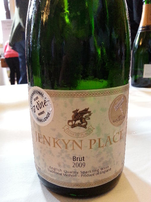 The award-winning Jenkyn Place Brut 2009 Wine