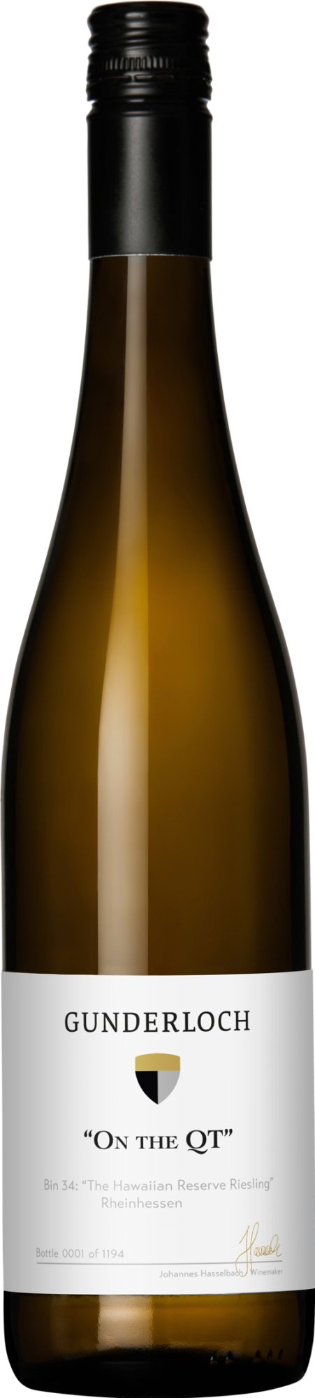Gunderloch 'On The QT' Bin 34 Hawaiian Reserve Riesling Gunderloch Riesling